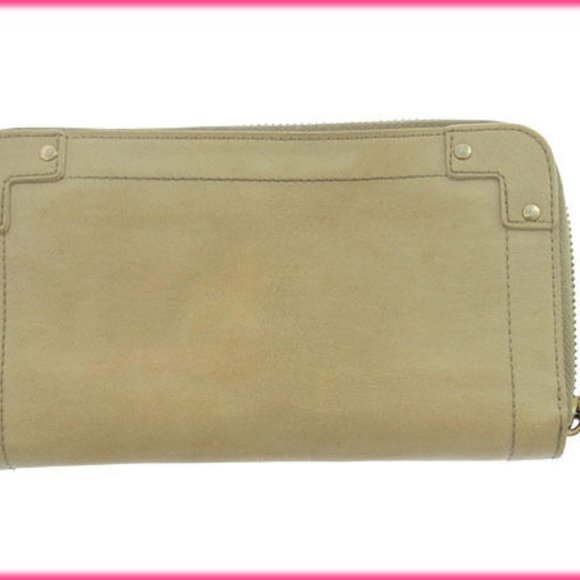 Chloe Wallet Purse Long Wallet Beige Woman Authentic Used Y896 - Picture 5 of 5
